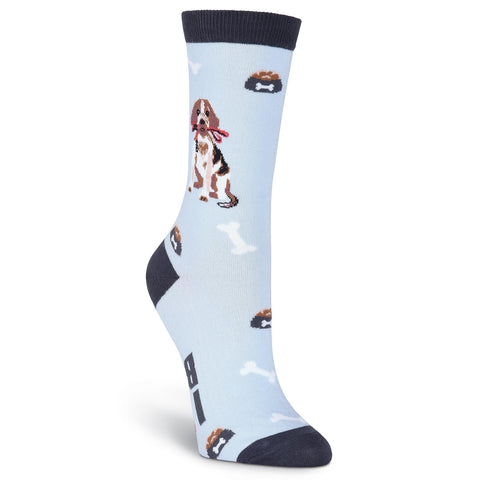 K. Bell Womens Beagle Crew Socks