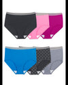 Fruit Of The Loom Womens Fit for Me Heather Briefs 6 Pack