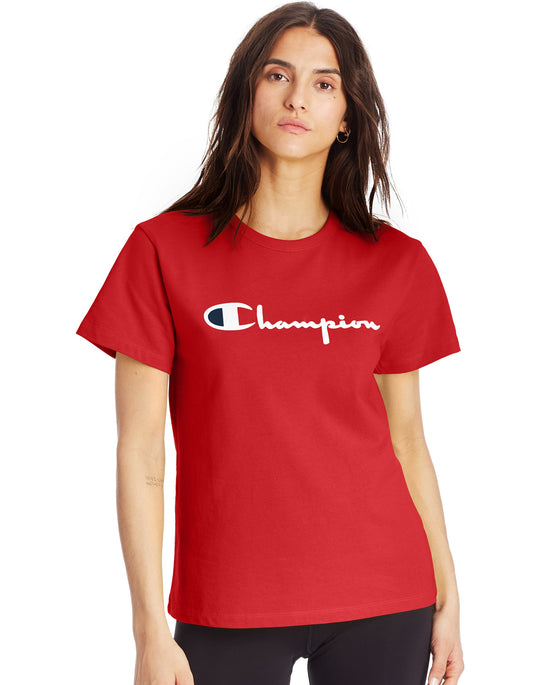 Champion Life Womens Heritage Tee, L, Black