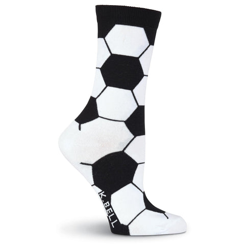 K. Bell Womens Soccer Ball Crew Socks