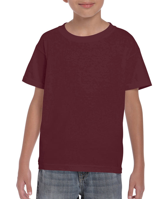 Gildan Youth DryBlend T-Shirt, XS, Sport Dark Maroon