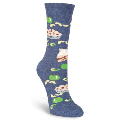 K. Bell Womens Apple Pie Crew Socks - American Made