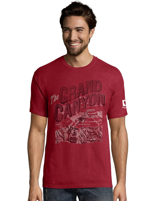 Hanes Mens ComfortWash National Parks Graphic Short Sleeve Tee