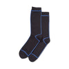 Hot Sox Mens Front and Back Stripe Crew Socks