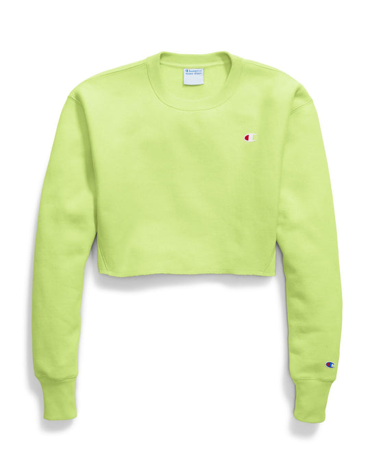 Champion Life Womens Reverse Weave Cropped Cut Off Crew-Mens Fit