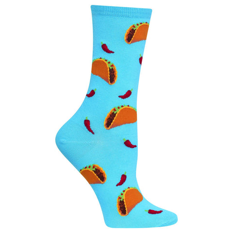 Hot Sox Womens Taco Crew Socks