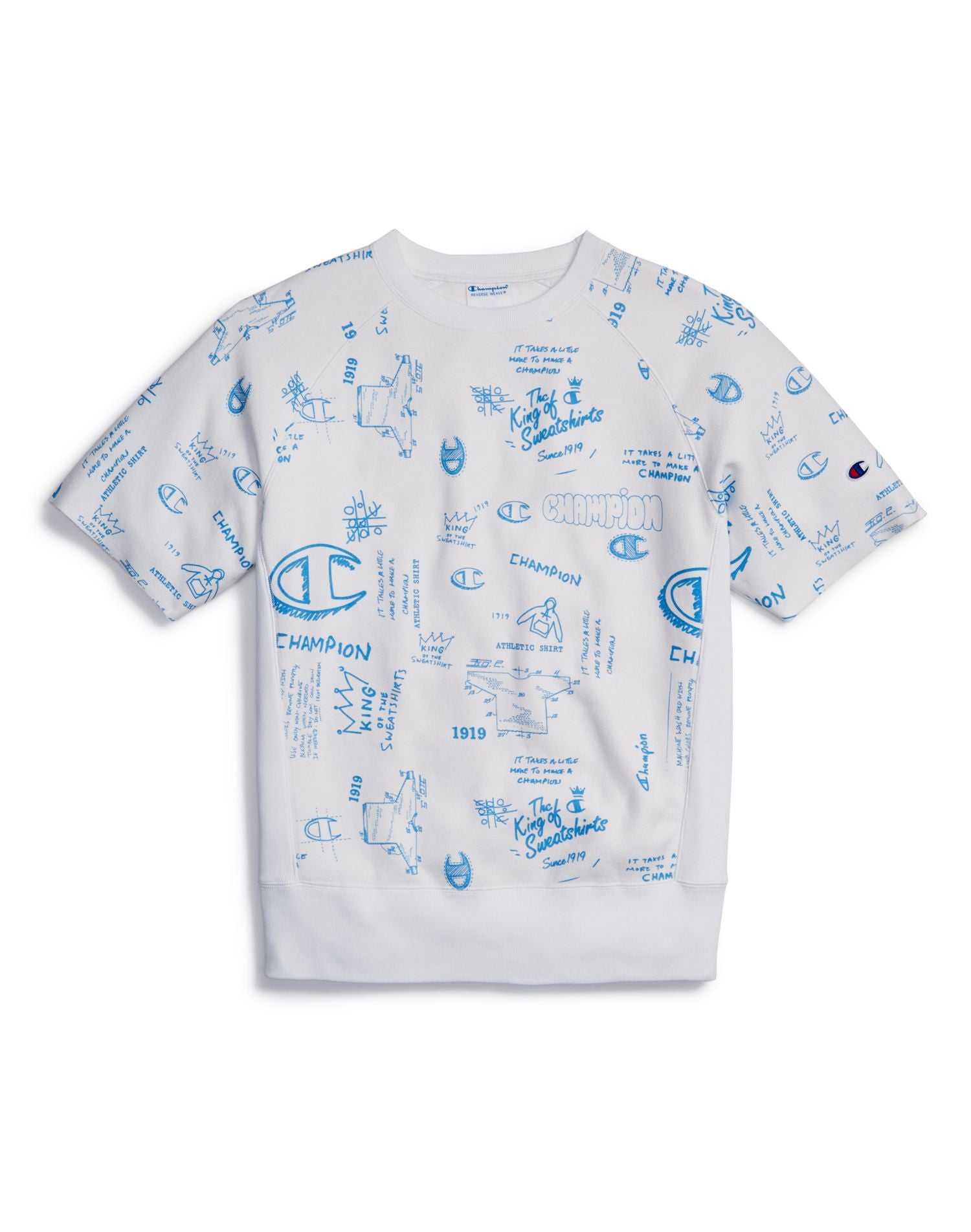 T9596 - Champion Life Mens Reverse Weave Short Sleeve Crew