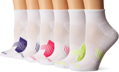 Fruit Of The Loom Womens 6 Pack Everyday Active Ankle Socks