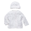 Elegant Baby Unisex Classic Cable Knit Sweater and Hat Set