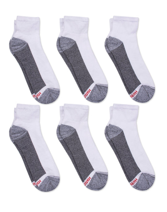 Hanes Mens FreshIQ Max Cushion Ankle 6-Pack