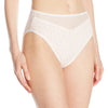 Vanity Fair Beautifully Smooth Women`s Cotton with Lace Hi-Cut Panty