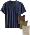 Fruit of the Loom Men`s 4-Pack Tonal Browns Pocket T-Shirts