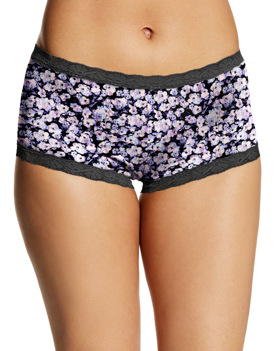 Maidenform Women`s Microfiber and Lace Boyshort