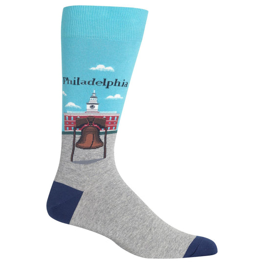 Hot Sox Mens Philadelphia Crew Socks