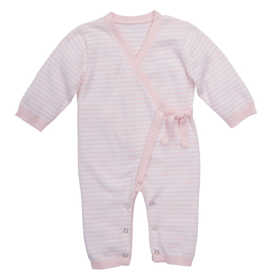 Elegant Baby Unisex Stripe Knit Jumpsuit