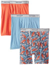 Fruit of the Loom Boys` 3-Pack Print And Solid Boxer Brief