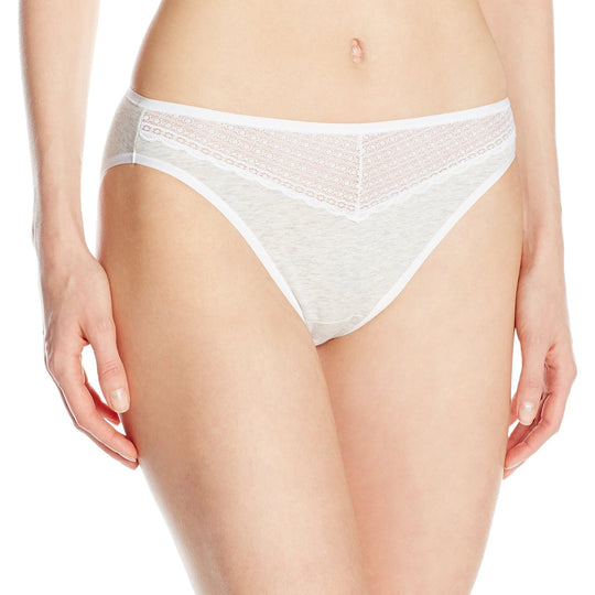 Vanity Fair Beautifully Smooth Women`s Cotton with Lace Bikini Panty