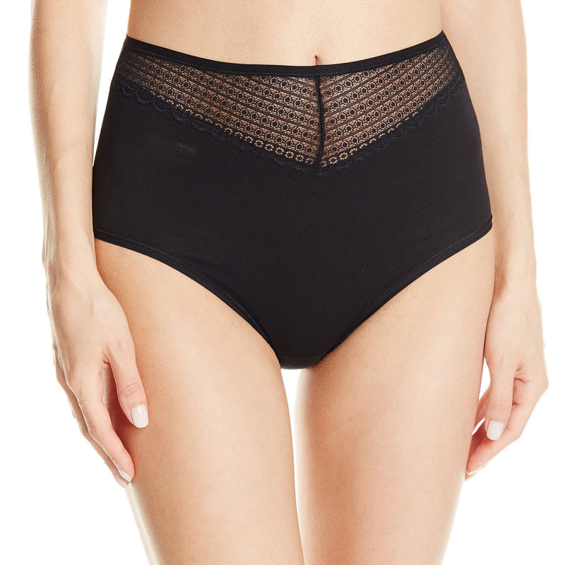 Vanity Fair Beautifully Smooth Women`s Cotton with Lace Brief