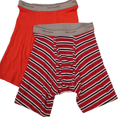 Fruit of the Loom Men`s 3-Pack Cotton Boxer Briefs