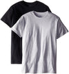 Fruit of the Loom Men`s 2PK Tall Man Black/Grey Crew
