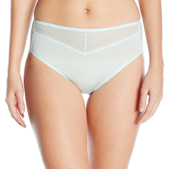 Vanity Fair Beautifully Smooth Women`s Lace Hi Cut Panty