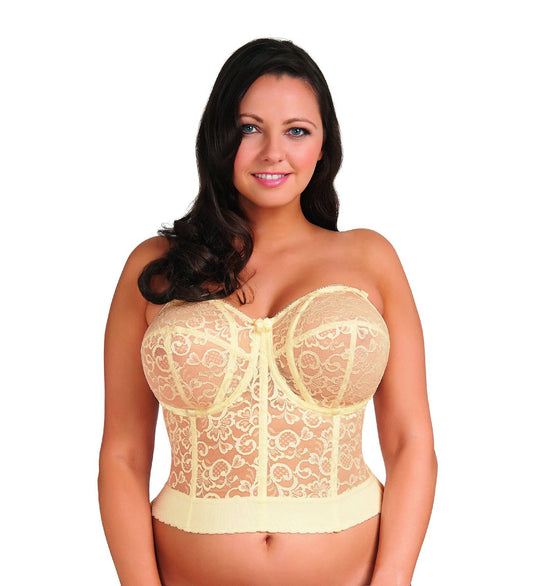 Goddess Bridal Women`s Plus-Size Lace Bustier Bra