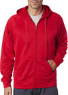 Jerzees Mens Dri-Power Sport Full-Zip Hooded Sweatshirt