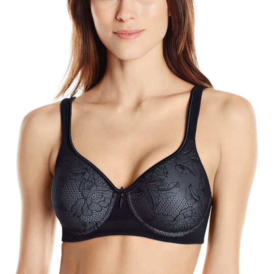 Vanity Fair Body Caress Women`s Lace Full Coverage Wirefree Bra