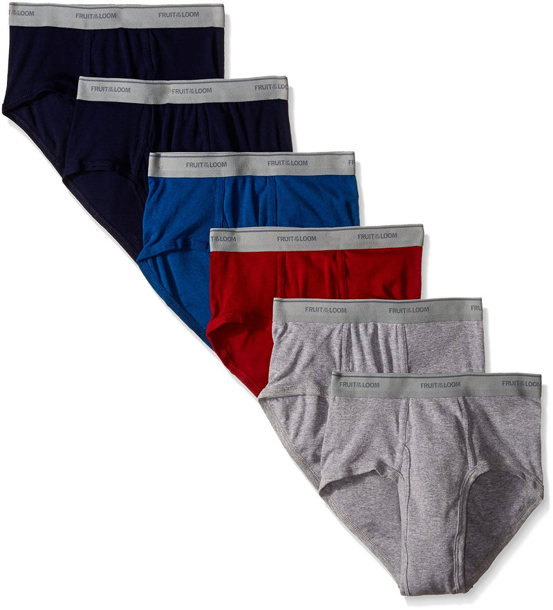 Fruit of the Loom Men`s 6-Pack Assorted Fashion Briefs
