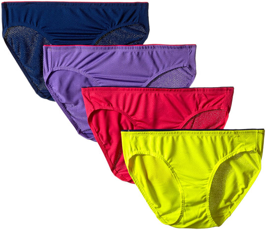 Fruit of the Loom Women`s 4 Pack Breathable Bikini Panties