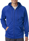 Jerzees Mens Dri-Power Sport Full-Zip Hooded Sweatshirt