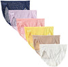 Fruit of the Loom All Over Lace Women`s 6-Pack Assorted Hi-Cut Panties