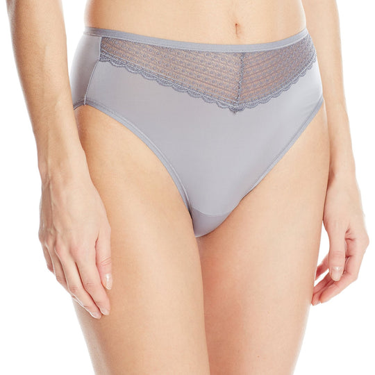 Vanity Fair Beautifully Smooth Women`s Lace Hi Cut Panty