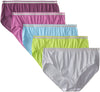 Fruit of the Loom Fit for Me Women`s 5pk Assorted Heather Cotton Hi-Cut