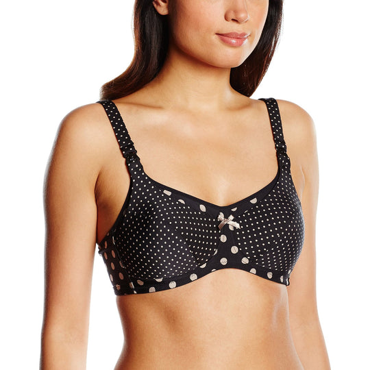 Anita Maternity Women`s Polka Dot Padded Wireless Nursing Bra