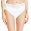 Vanity Fair Beautifully Smooth Women`s Cotton with Lace Hi-Cut Panty