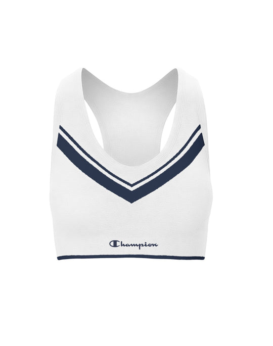 Champion Womens The Sweatshirt Chevron Racerback Sports Bra