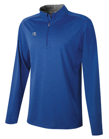 Champion Mens Quarter Zip Pullover, 2XL, Athletic Royal Heather