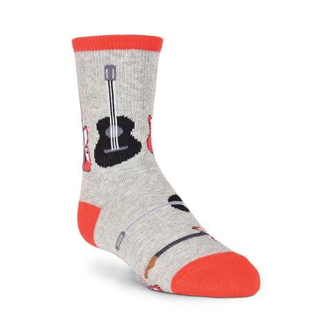 K. Bell Kids Guitars Crew Socks
