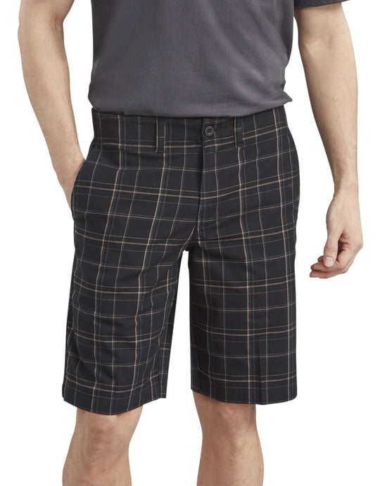 Dickies Mens X-Series 11" Active Waist Washed Yarn Dyed Shorts