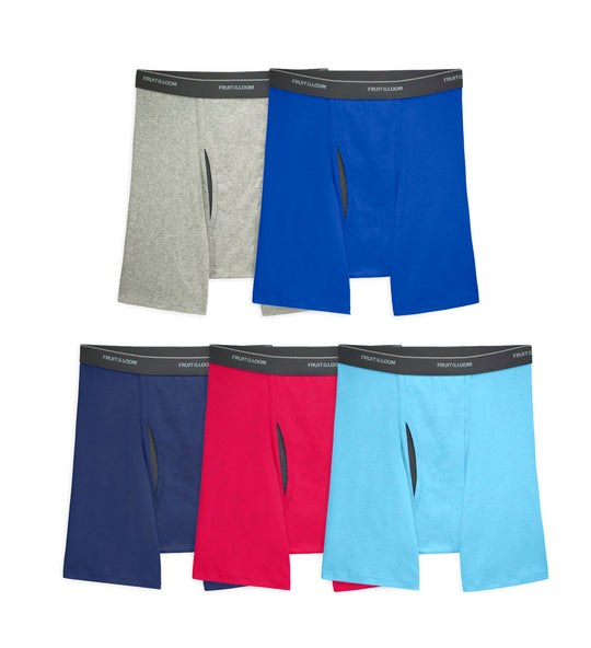 Fruit Of The Loom Mens Coolzone Boxer Brief 5 Pack, XL, Assorted