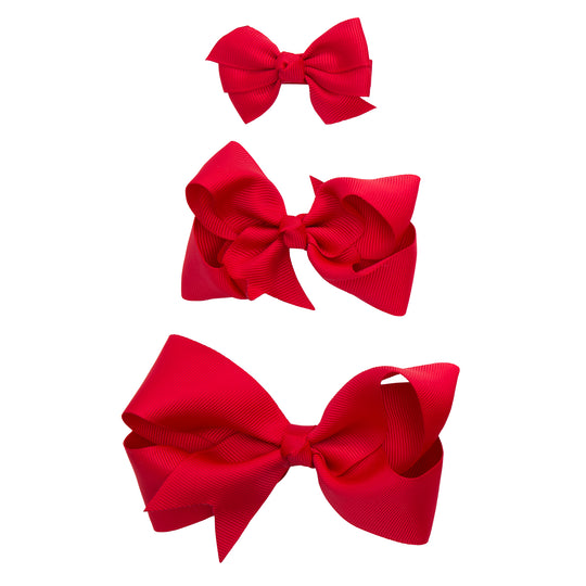 Elegant Baby Girls 3-Pack Fluff Bows Fashion Clippies