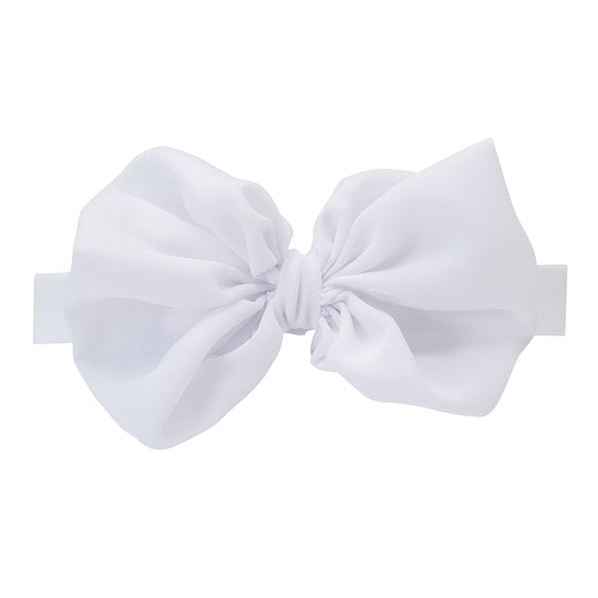 Elegant Baby Girls Headband with Chiffon Bow
