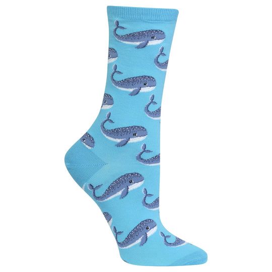 Hot Sox Womens Whale Crew Socks