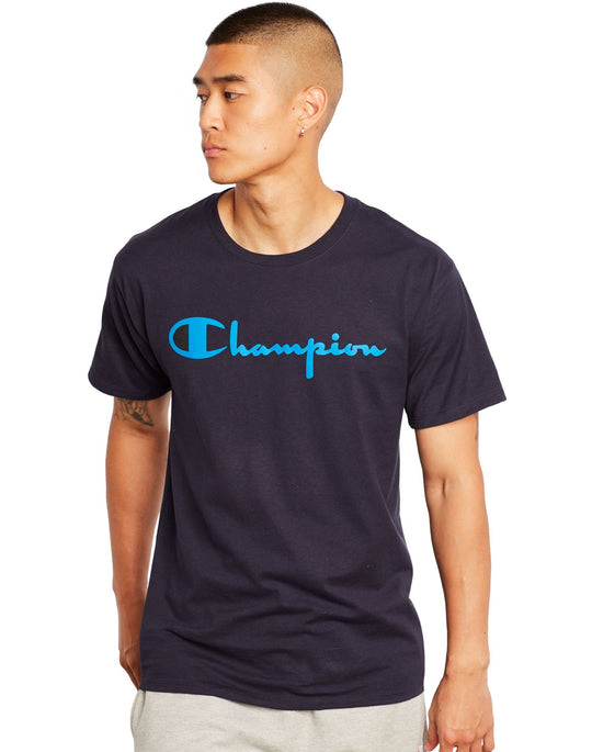 Champion Mens Graphic Short Sleeve Jersey Tee