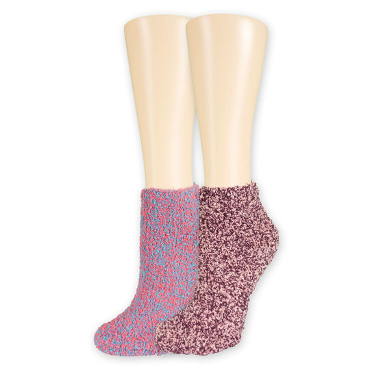Dr. Scholls Womens American Lifestyle Collection Fuzzy Spa Low Cut Socks 2 Pair