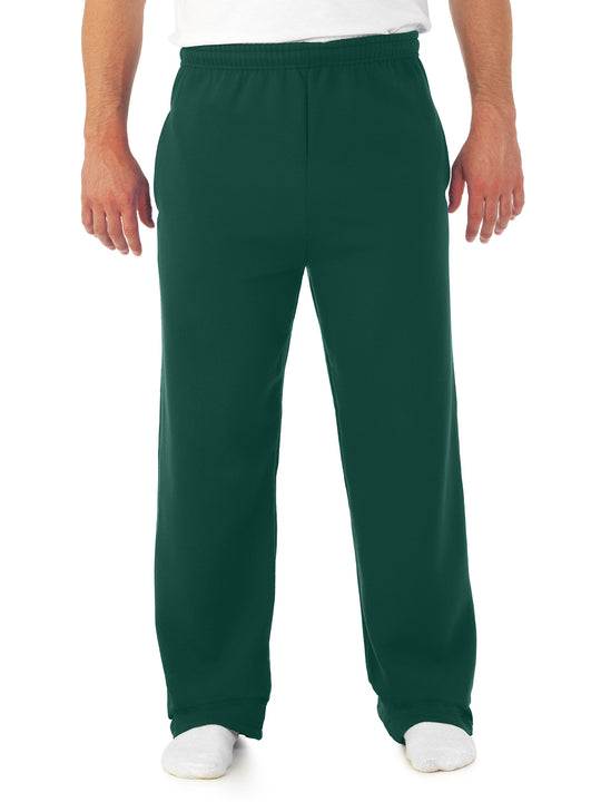 Jerzees Mens NuBlend Pocketed Open-Bottom Sweatpants