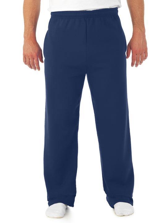 Jerzees Mens NuBlend Pocketed Open-Bottom Sweatpants