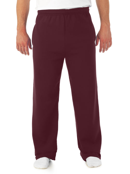 Jerzees Mens NuBlend Pocketed Open-Bottom Sweatpants