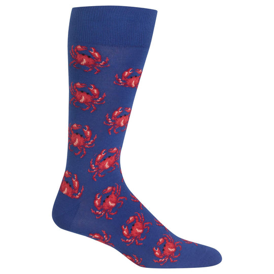 Hot Sox Mens Crabs Crew Socks
